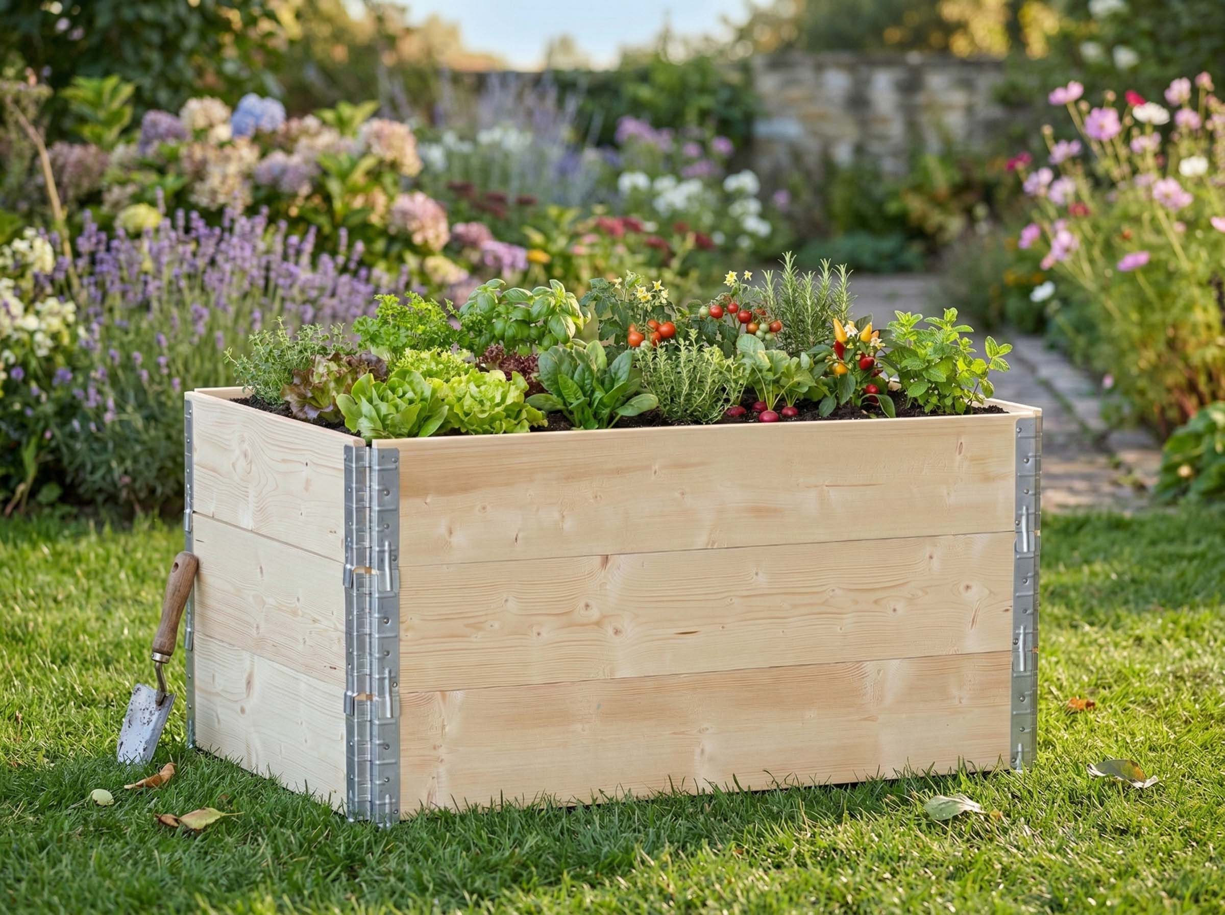 Zestaw 3 Sztuk Grządka Podwyższona 1200x800 - Skrzynia Ogrodowa