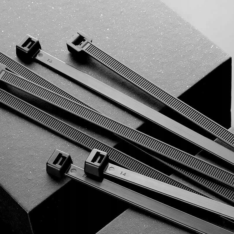 Opaski zaciskowe 7,6x350mm, czarne, 100 sztuk