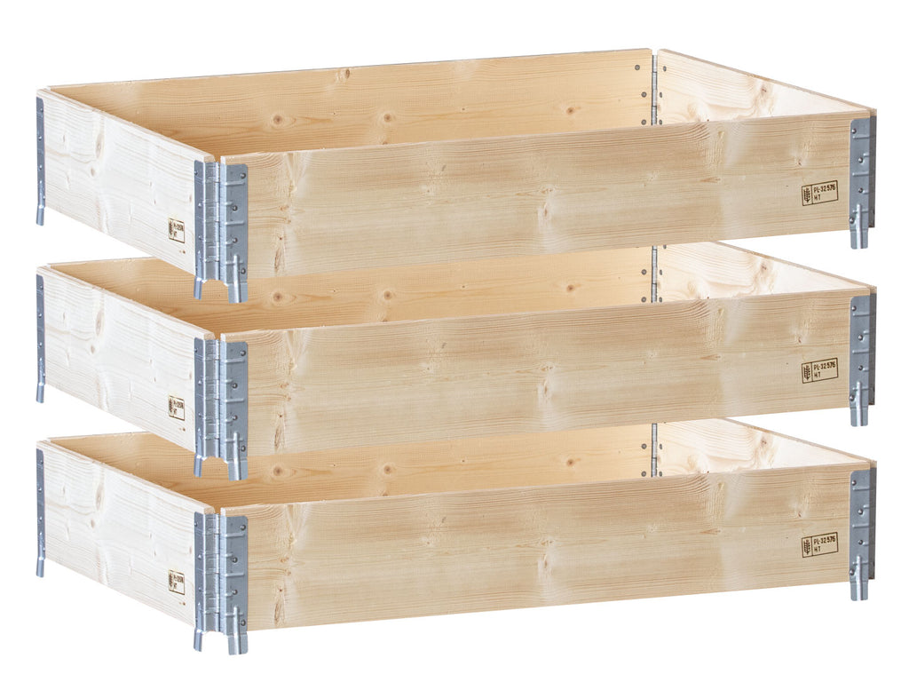 Zestaw 3 Sztuk Grządka Podwyższona 1200x800 - Skrzynia Ogrodowa