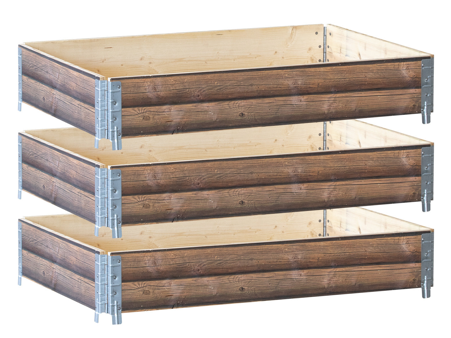 Skrzynia Ogrodowa z Nadrukiem 1200x800, wzór - belki