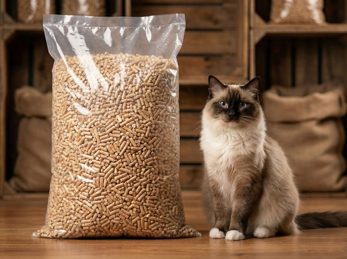 ECO żwirek drewniany pellet dla zwierząt 15 kg naturalny i ekologiczny