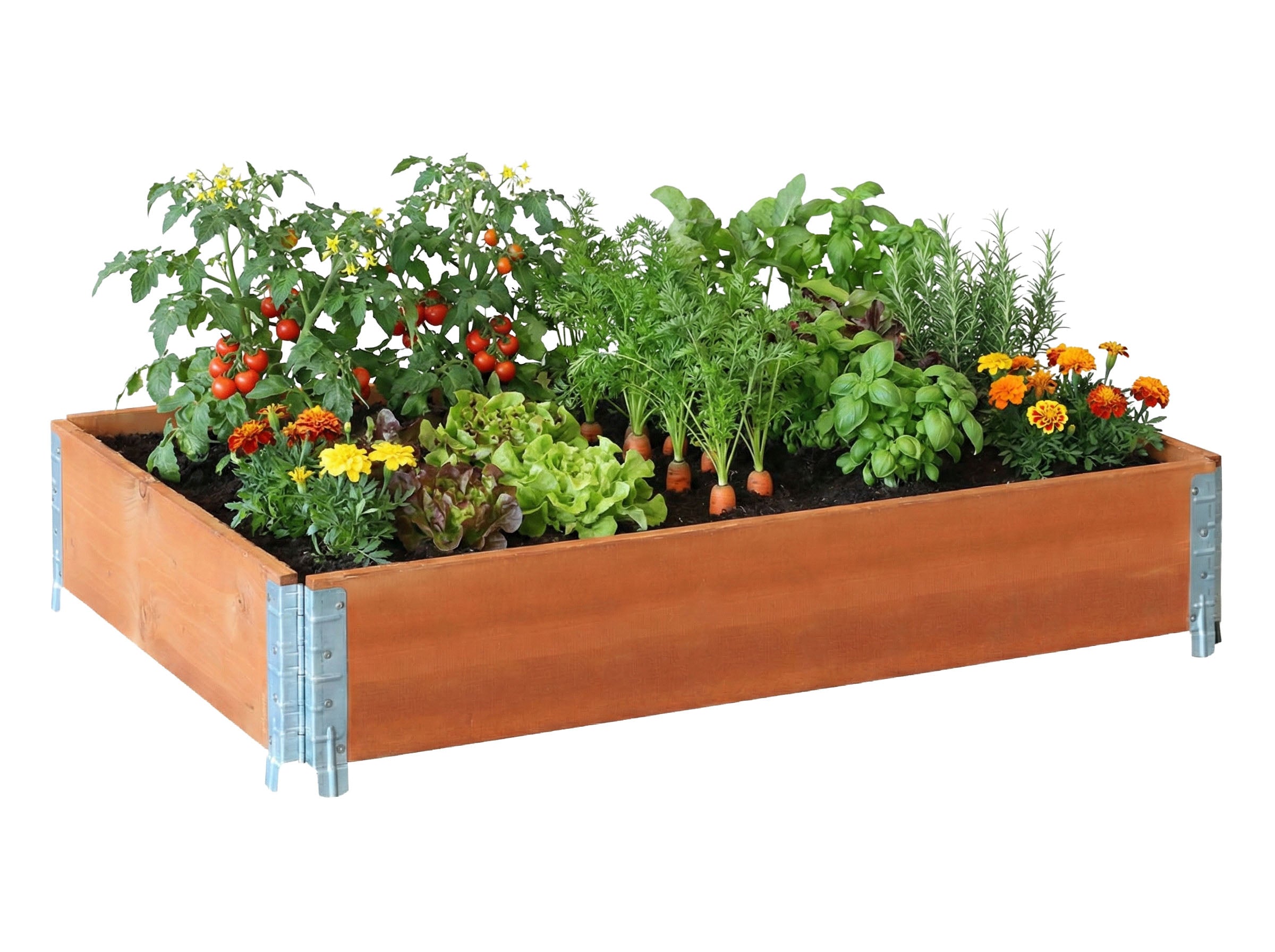 Podwyższona grządka - brązowa 1200x800 nadstawka ogrodowa