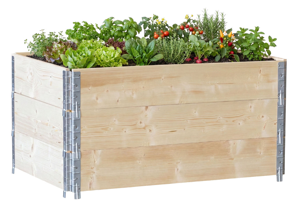 Zestaw 3 Sztuk Grządka Podwyższona 1200x800 - Skrzynia Ogrodowa